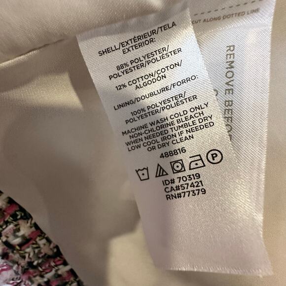 Ann Taylor Classic Tweed Blazer Jacket Size 6 – Chanel-Inspired, NWT - Picture 7 of 13